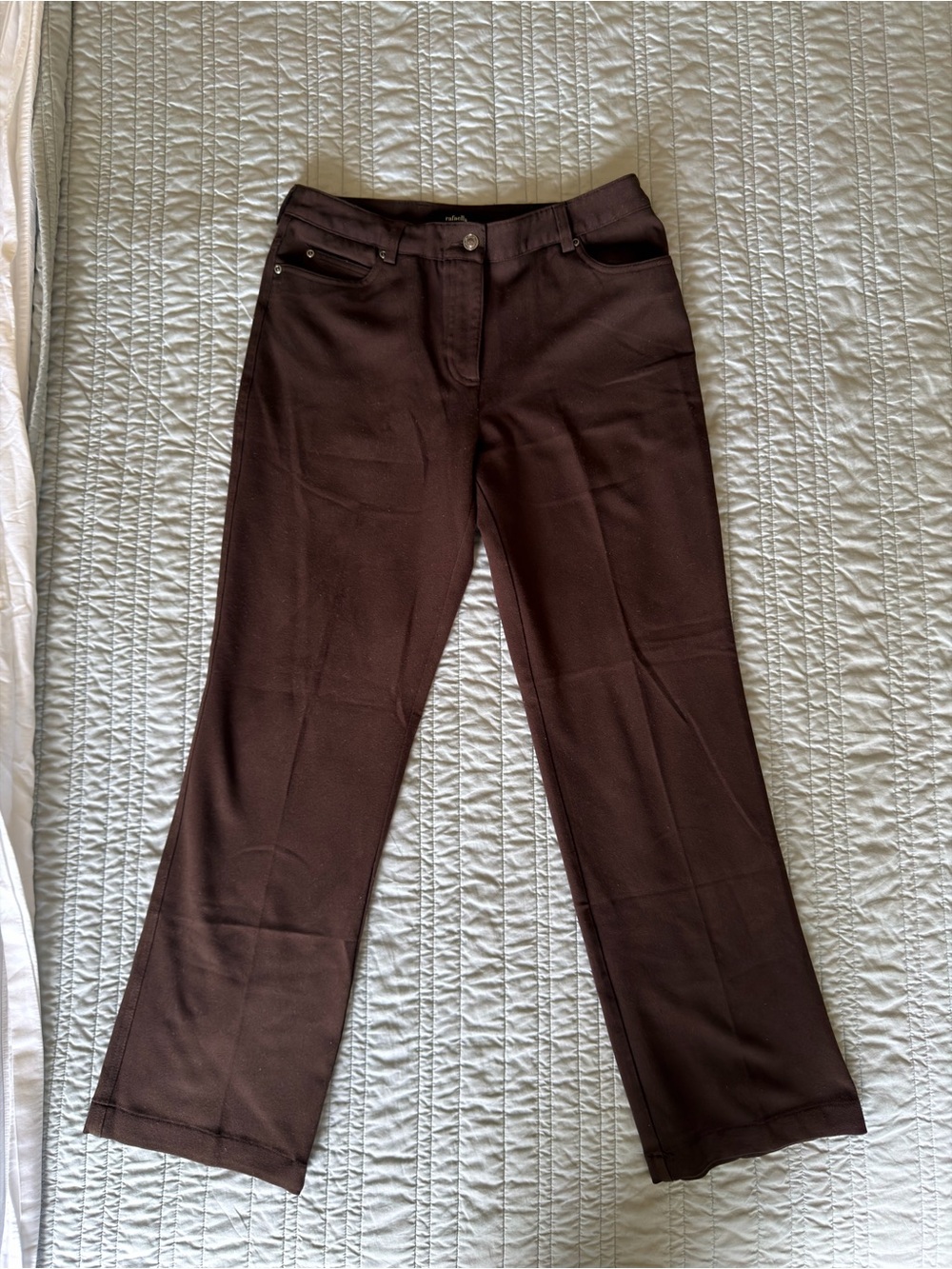 Rafaella Brown Flare Pants